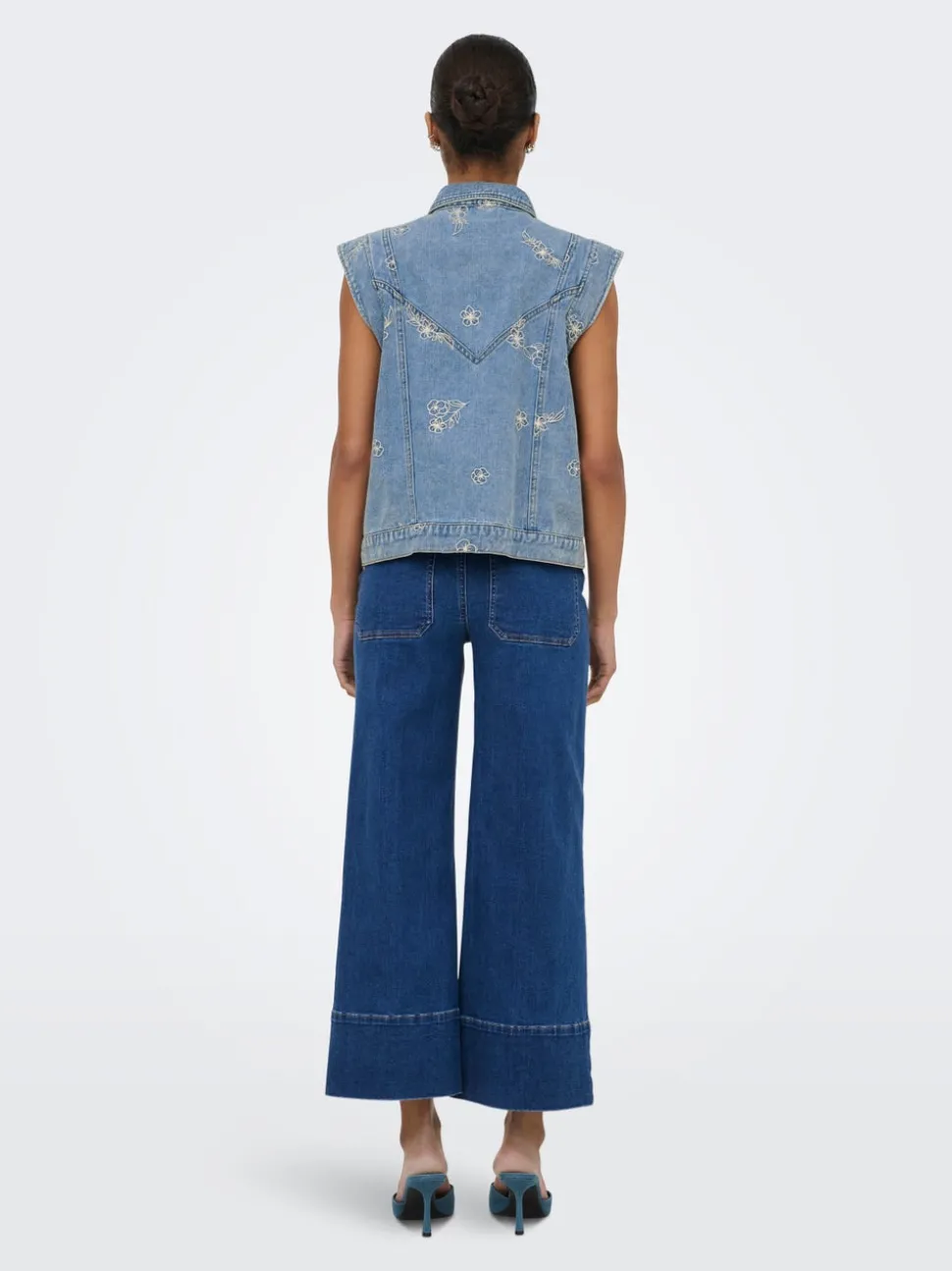 ONLMADISON Høy midje Wide Leg Fit Cropped Jeans