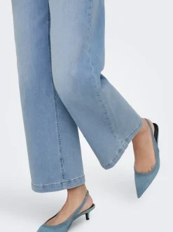 ONLMADISON Høy midje Wide Leg Fit Cropped Jeans