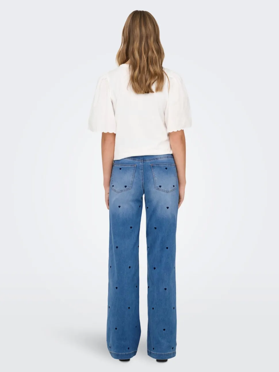 ONLMADISON-ROYAL Høy midje Wide Leg Fit Jeans