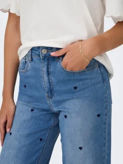 ONLMADISON-ROYAL Høy midje Wide Leg Fit Jeans