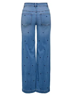 ONLMADISON-ROYAL Høy midje Wide Leg Fit Jeans