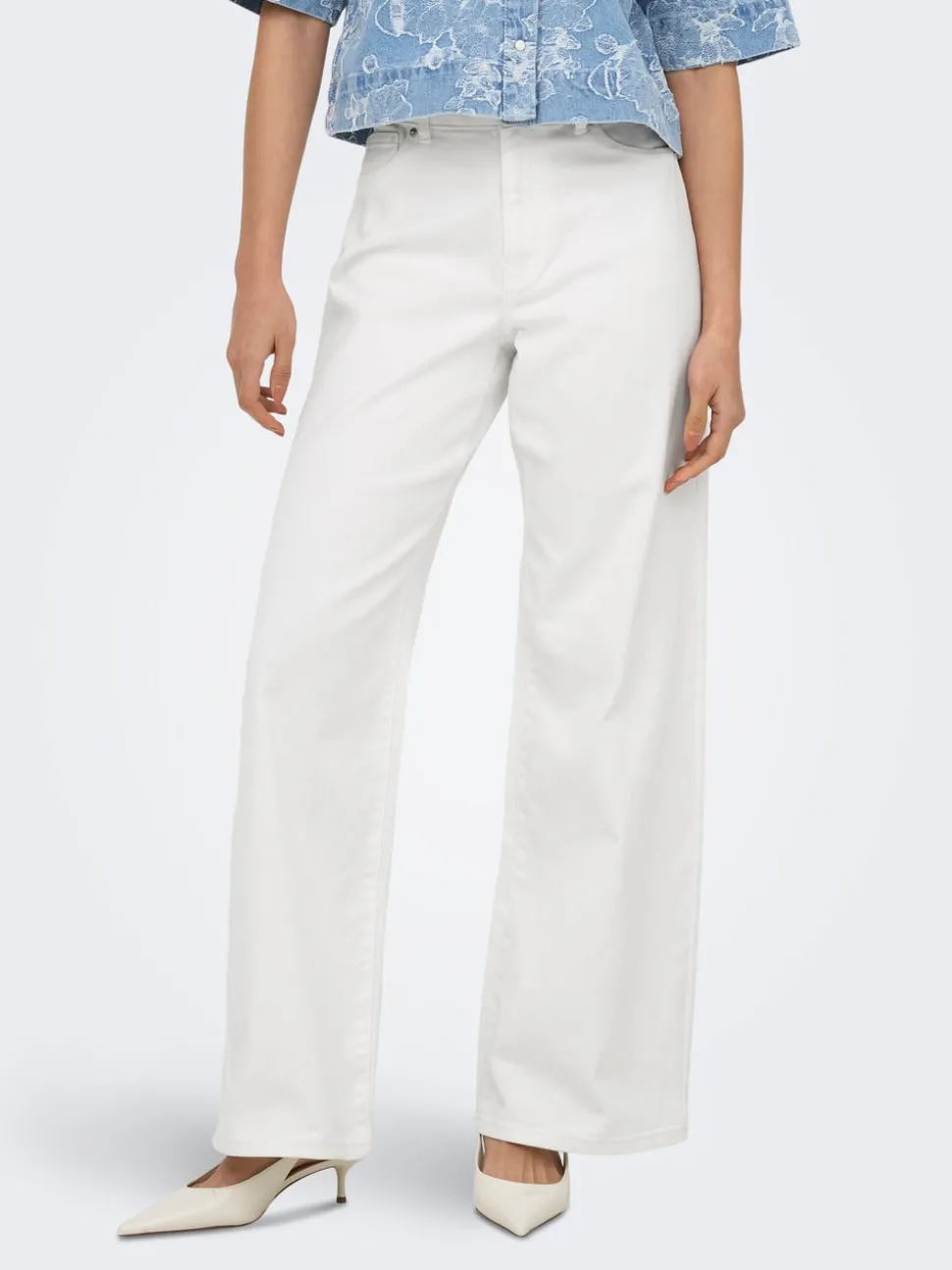 ONLMADISON-SILLE Høy midje Wide Leg Fit Jeans