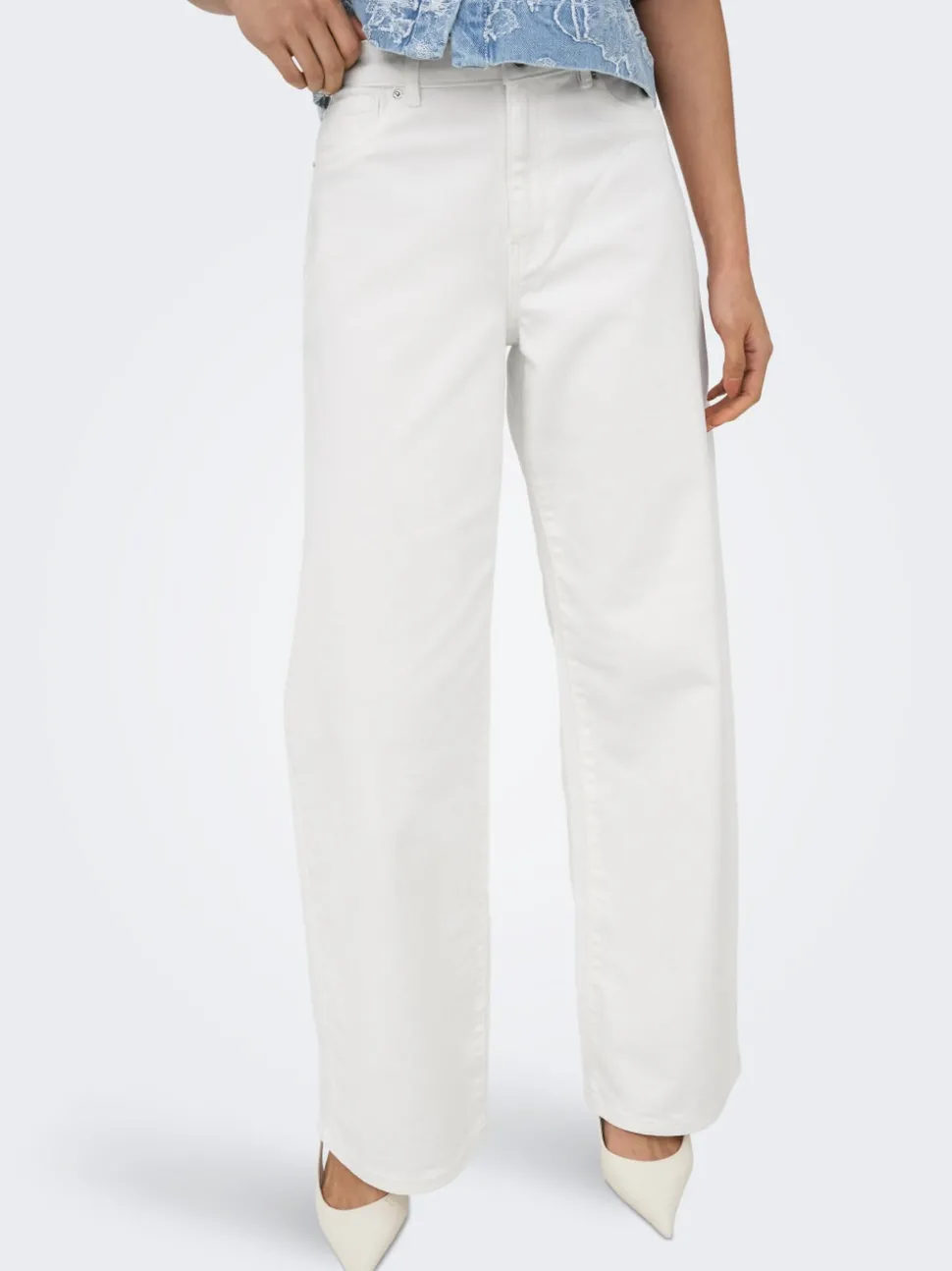 ONLMADISON-SILLE Høy midje Wide Leg Fit Jeans