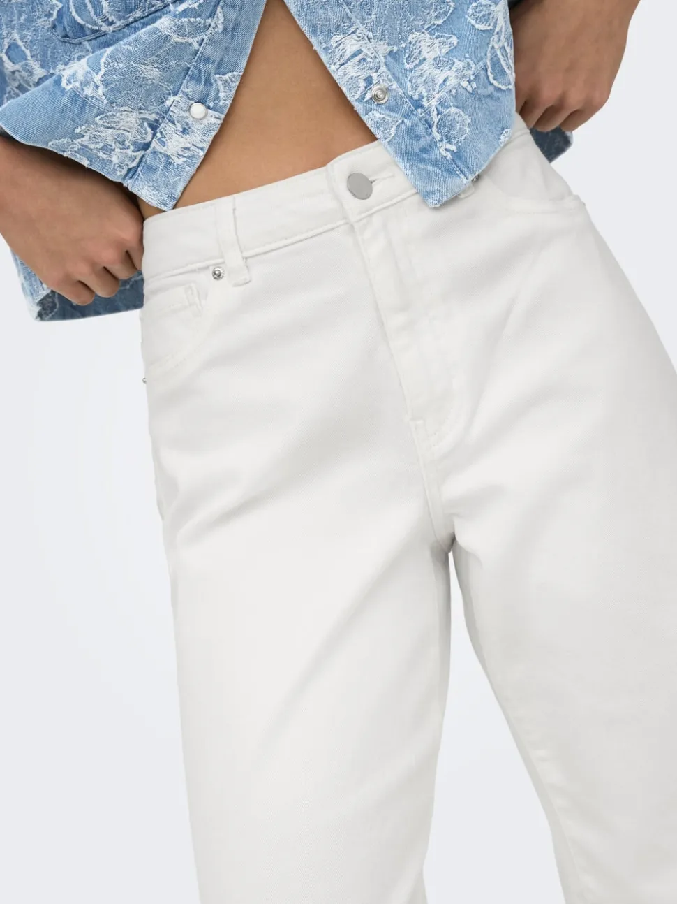 ONLMADISON-SILLE Høy midje Wide Leg Fit Jeans