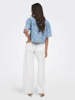 ONLMADISON-SILLE Høy midje Wide Leg Fit Jeans
