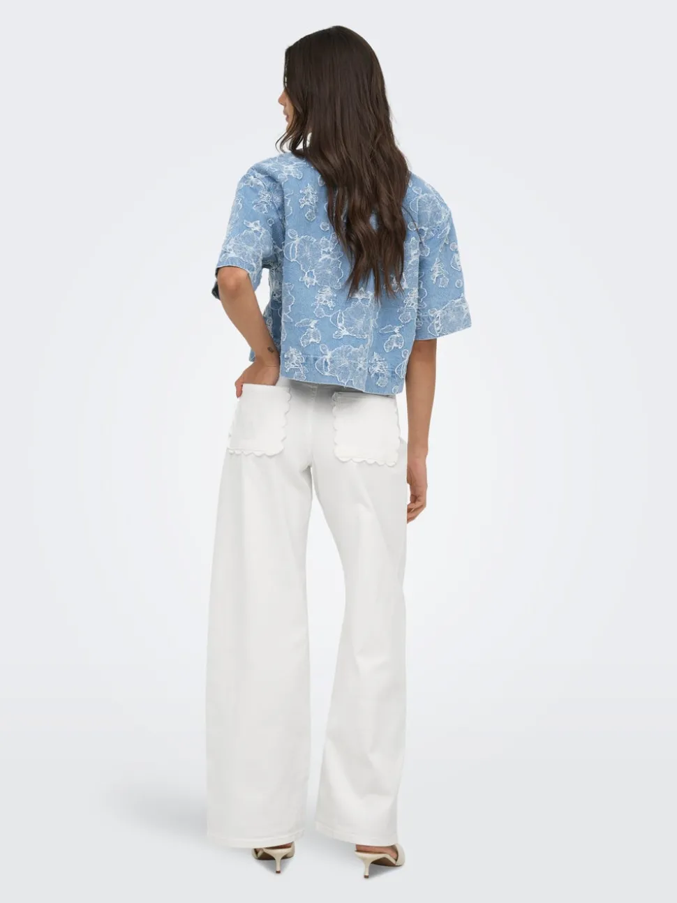 ONLMADISON-SILLE Høy midje Wide Leg Fit Jeans