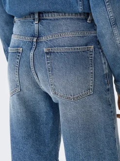 ONLMATE Middels høy midje Baggy Fit Denimshorts