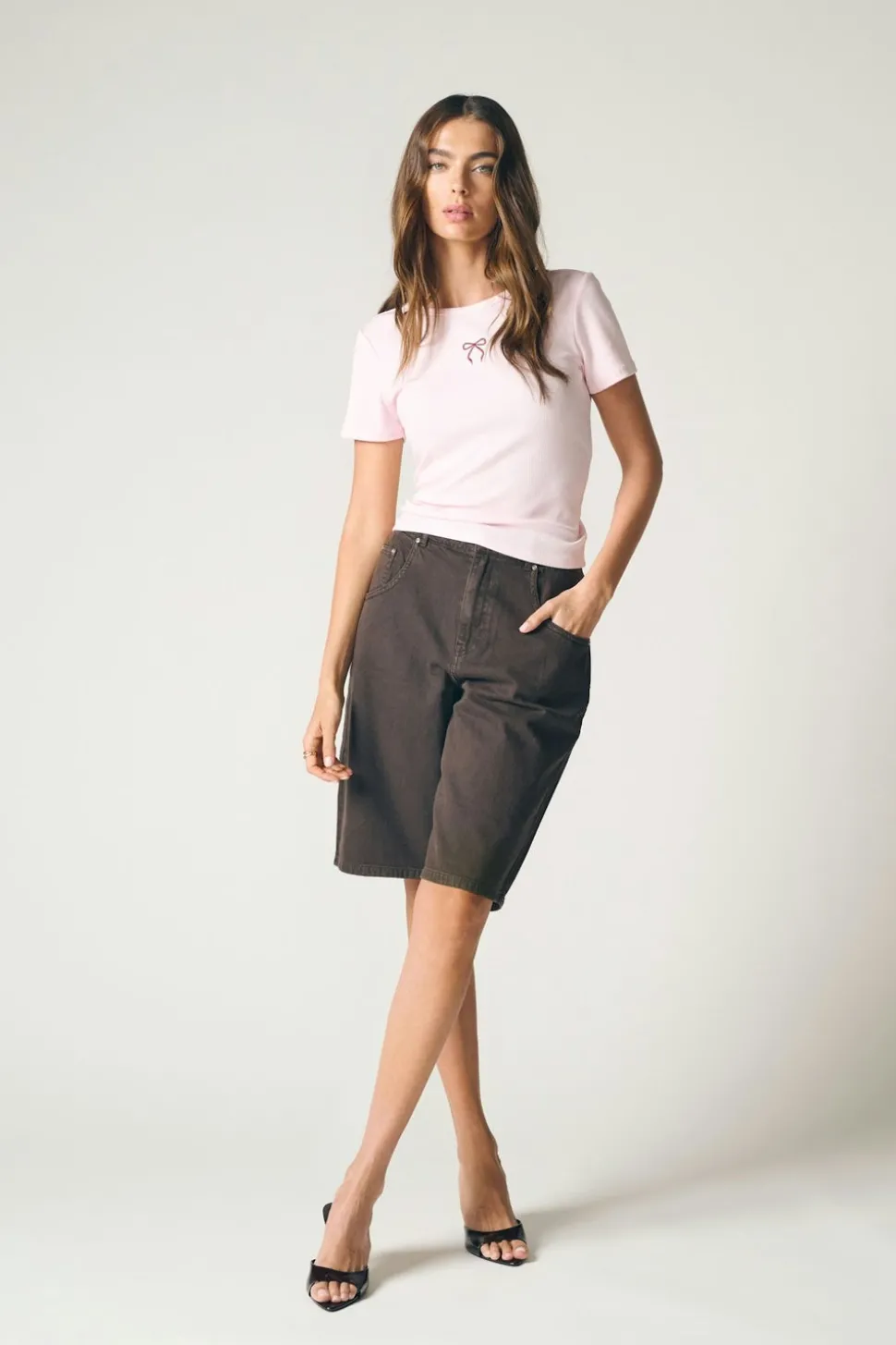 ONLMATE-SILLA Loose fit Denimshorts