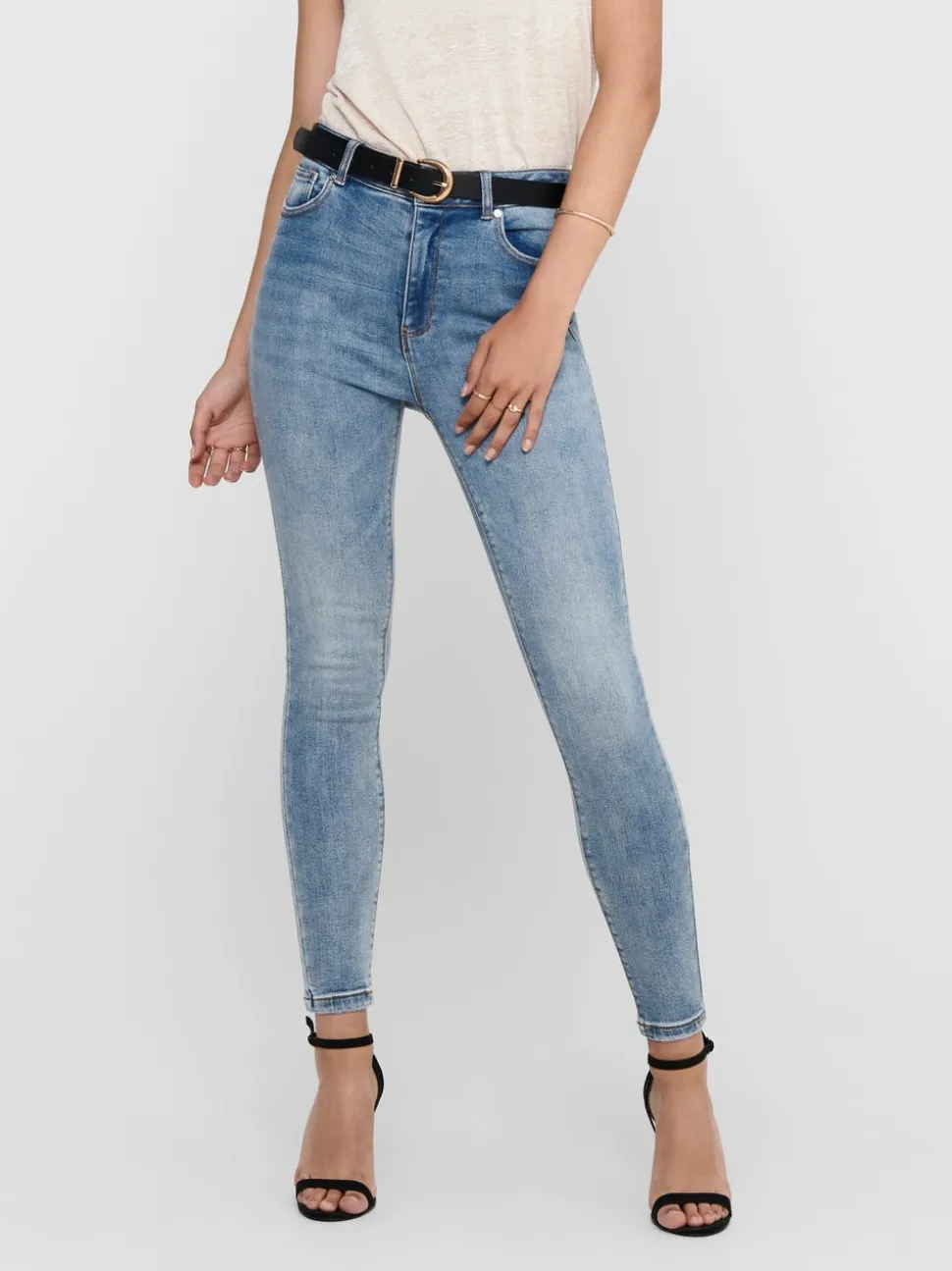 ONLMILA Høy midje Skinny Fit Ankellengde Jeans