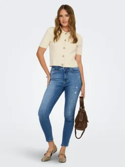 ONLMILA Høy midje Skinny Fit Ankellengde Jeans