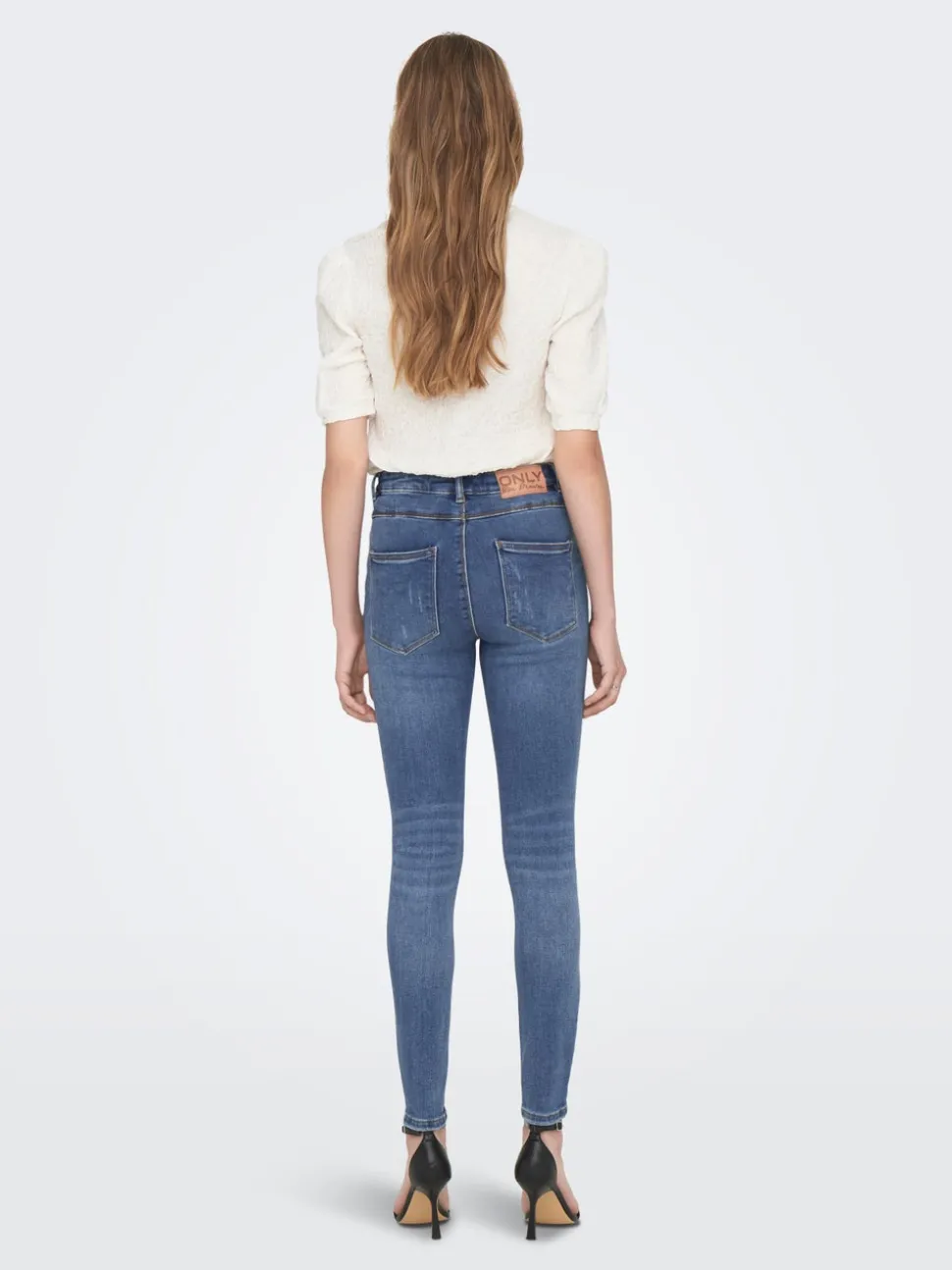 ONLMILA Høy midje Skinny Fit Ankellengde Jeans