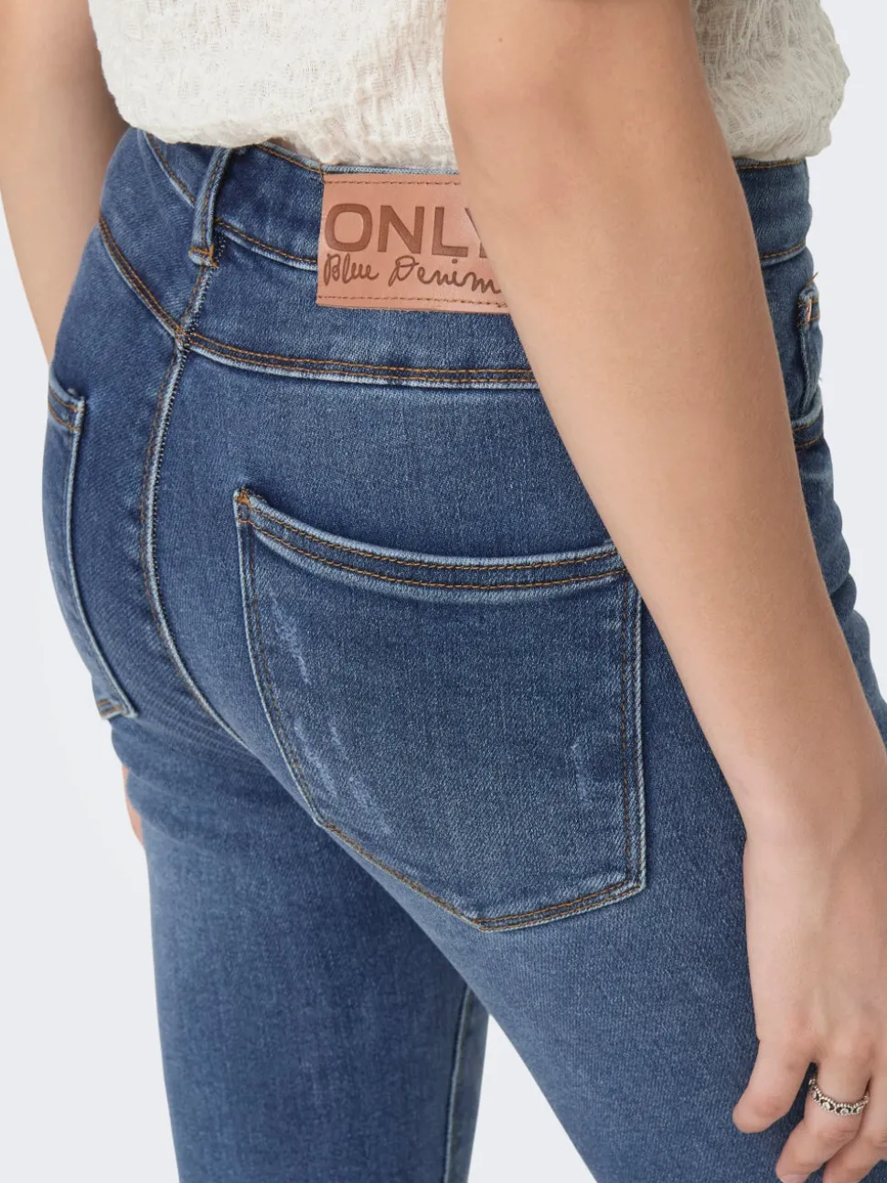ONLMILA Høy midje Skinny Fit Ankellengde Jeans