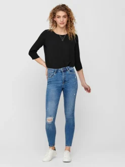 ONLMILA Høy midje Skinny Fit Ankellengde Jeans