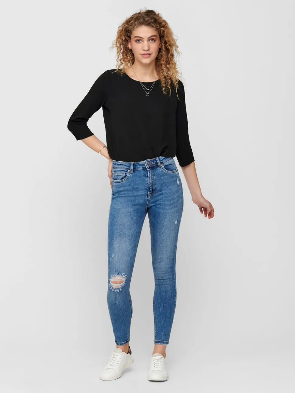 ONLMILA Høy midje Skinny Fit Ankellengde Jeans