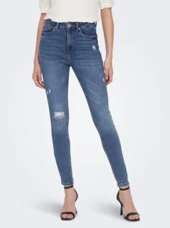 ONLMILA Høy midje Skinny Fit Ankellengde Jeans