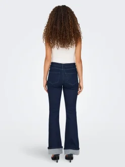 ONLMILA Middels høy midje Flared Fit Jeans