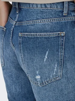 ONLMILTON Middels høy midje Regular Fit Denimshorts