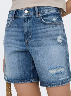 ONLMILTON Middels høy midje Regular Fit Denimshorts