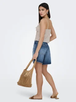 ONLMILTON Middels høy midje Regular Fit Denimshorts