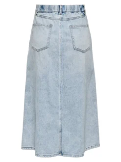ONLMINDY Denim Denimskjørt Langt skjørt