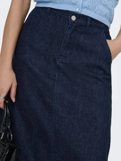 ONLMINDY Denim Denimskjørt Langt skjørt