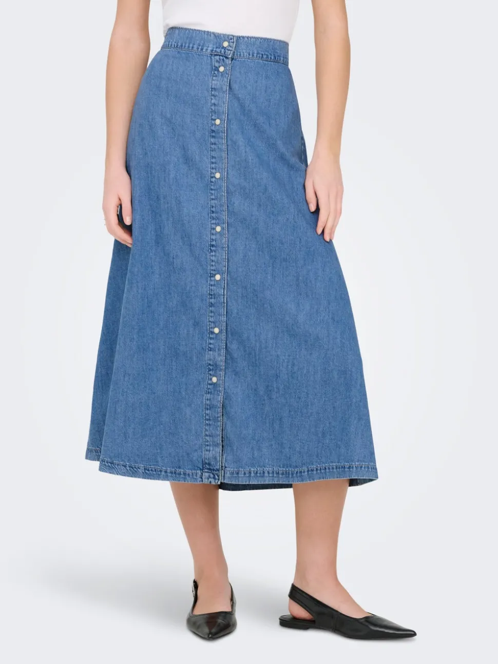 ONLNOEMI Denimskjørt Midiskjørt