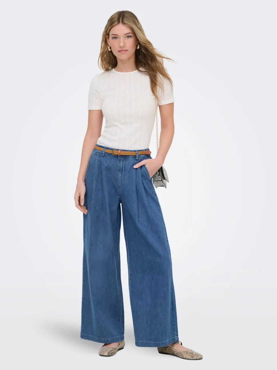 ONLNORRIE Høy midje Wide Leg Fit Jeans