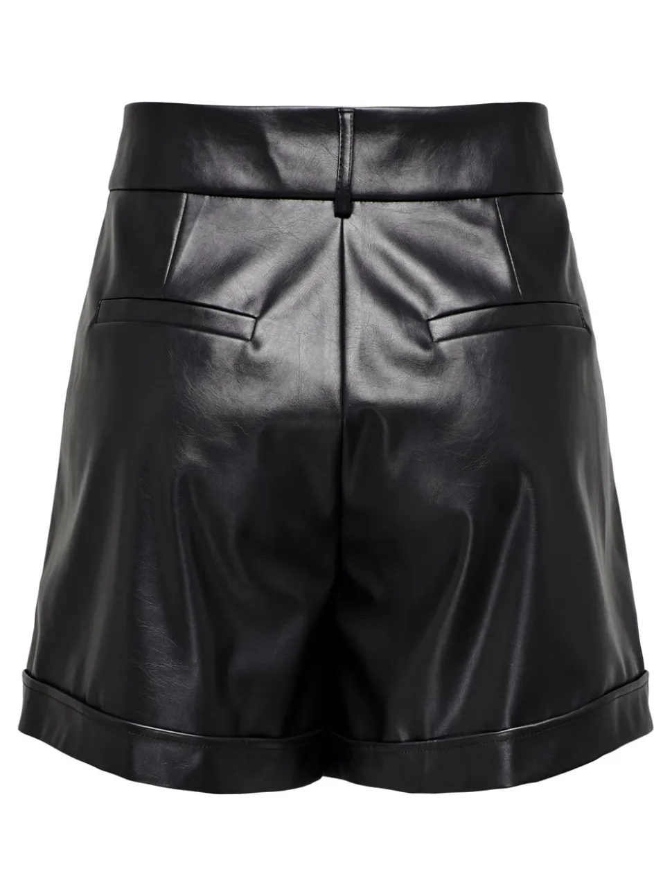 ONLODA Middels høy midje Regular Fit Shorts i kunstskinn