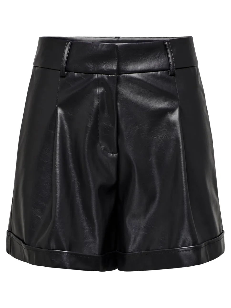 ONLODA Middels høy midje Regular Fit Shorts i kunstskinn