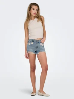 ONLPACY Høy midje Regular Fit Denimshorts