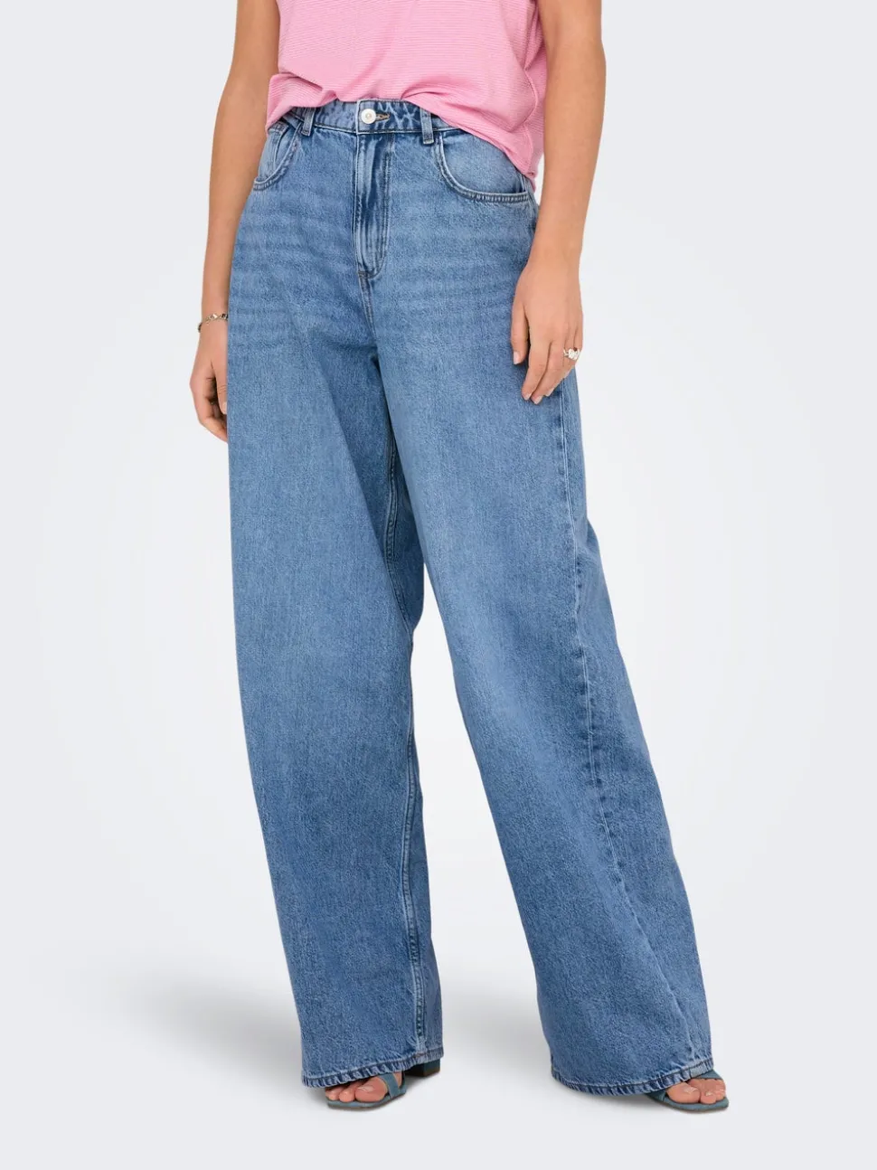 ONLPAULINA Høy midje Baggy Fit Jeans