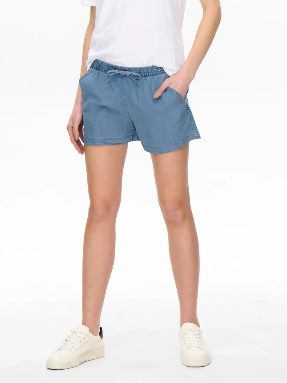 ONLPEMA Middels høy midje Relaxed Fit Denimshorts