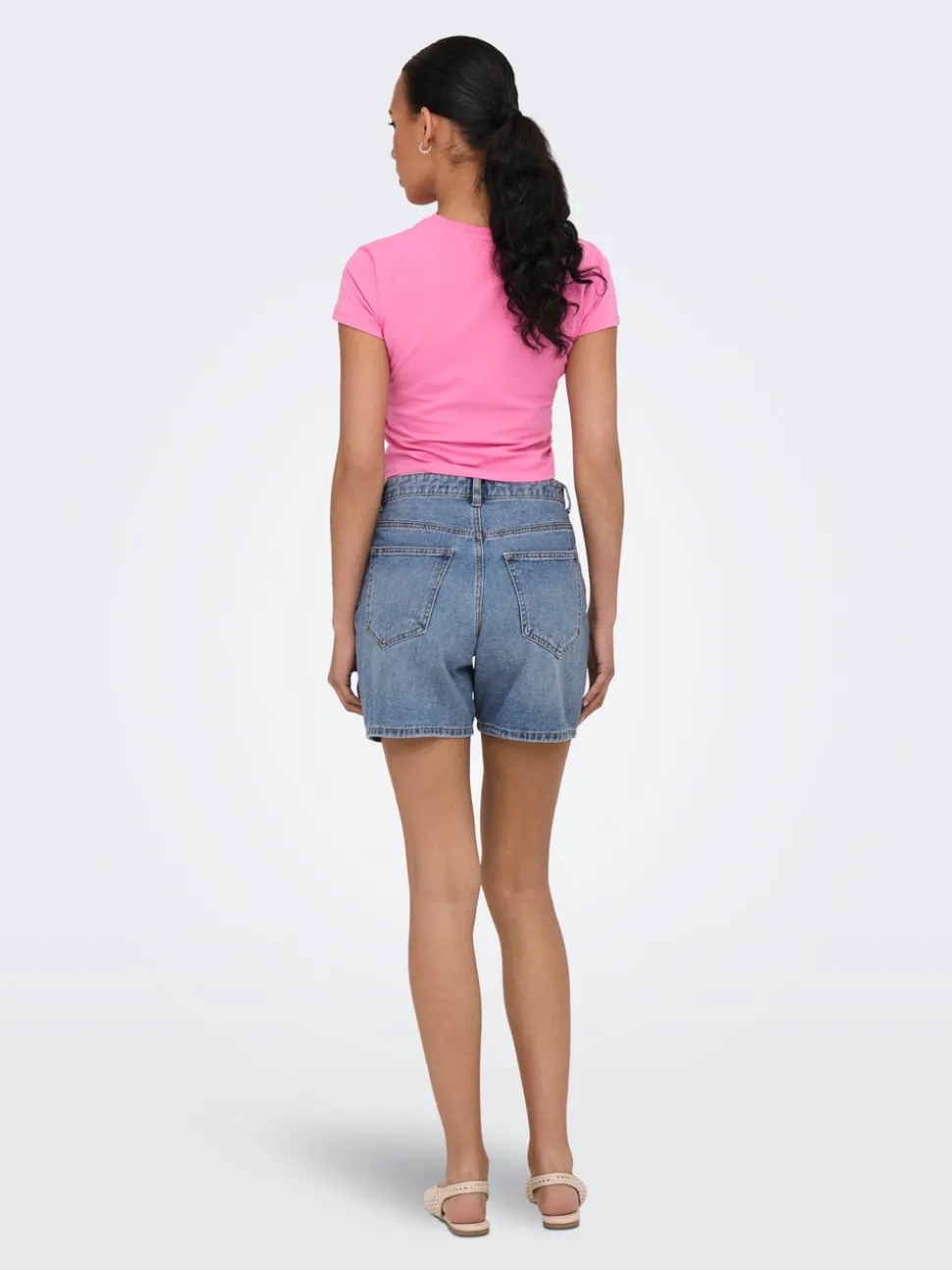 ONLPHINE Høy midje Regular Fit Denimshorts