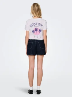 ONLPHINE Høy midje Regular Fit Denimshorts