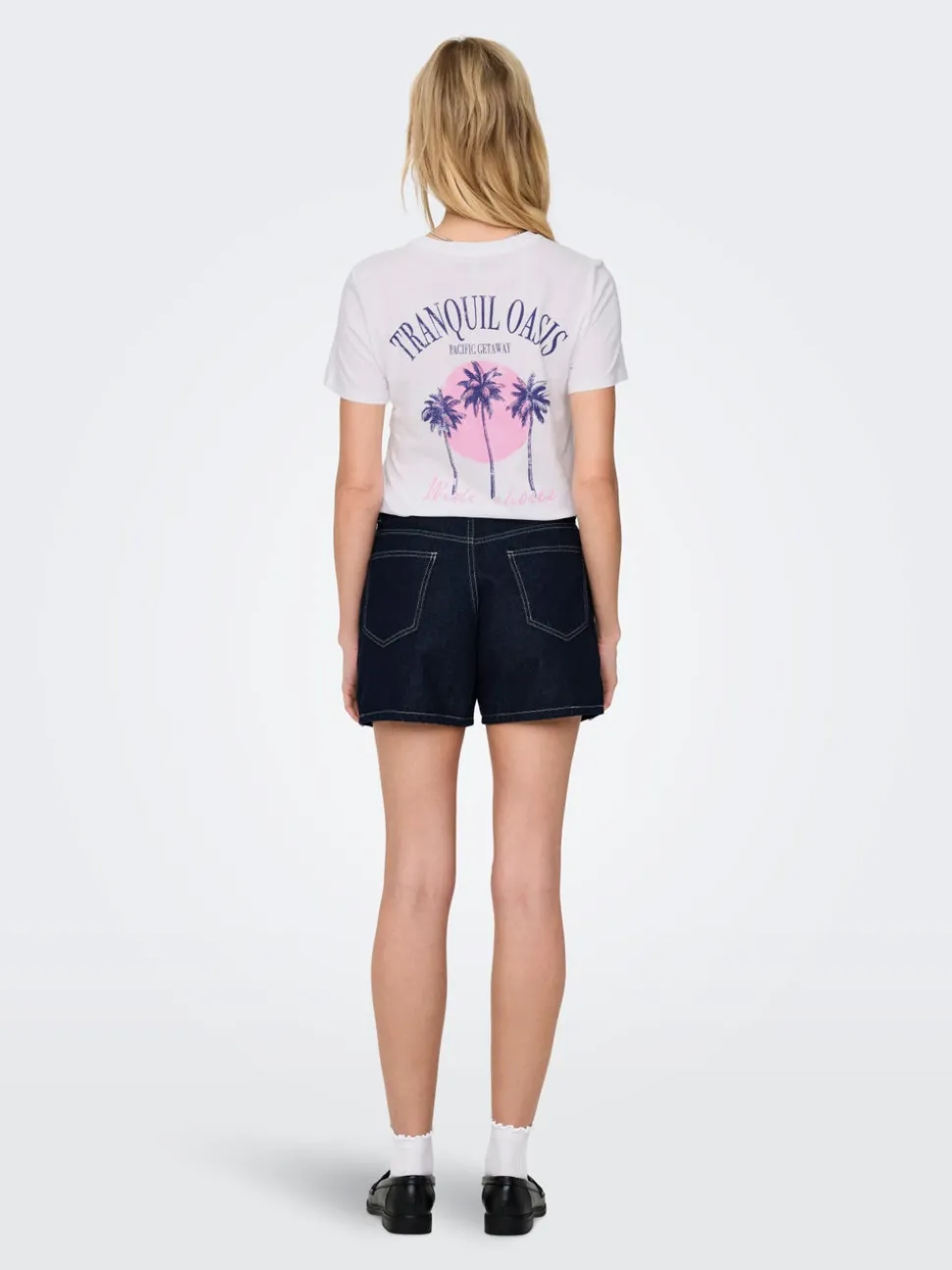 ONLPHINE Høy midje Regular Fit Denimshorts