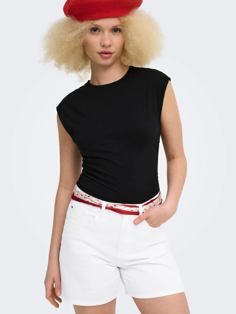 ONLPHINE Høy midje Regular Fit Denimshorts