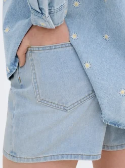ONLPHINE Middels høy midje Regular Fit Denimshorts