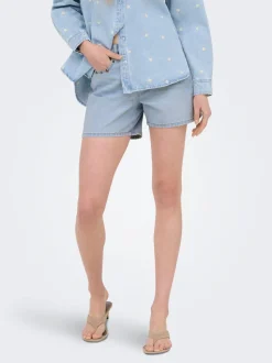 ONLPHINE Middels høy midje Regular Fit Denimshorts