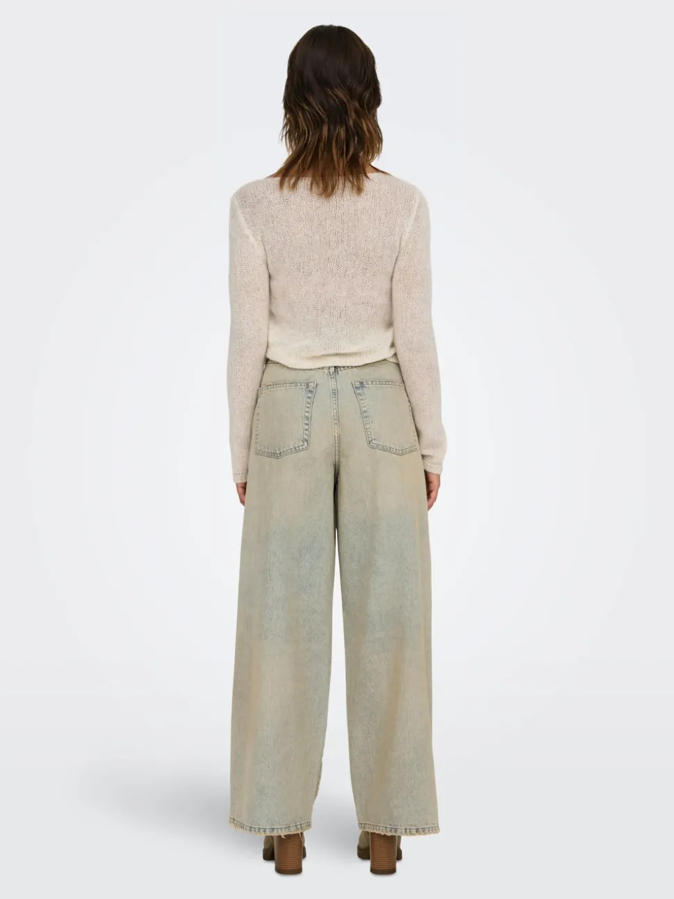 ONLPIPER-SONIC Høy midje Wide Leg Fit Jeans
