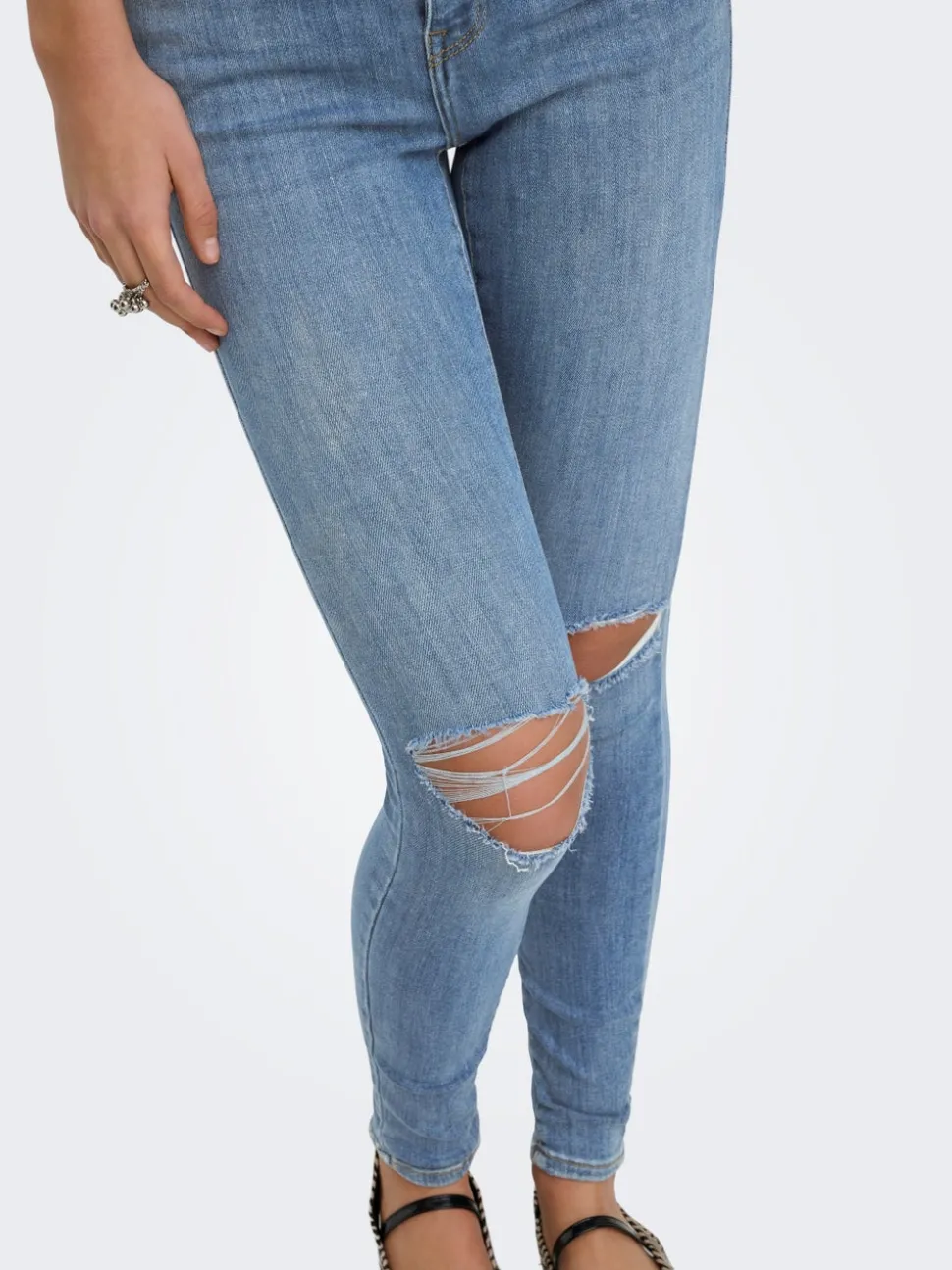 ONLPOWER Middels høy midje Skinny Fit Ankellengde Jeans
