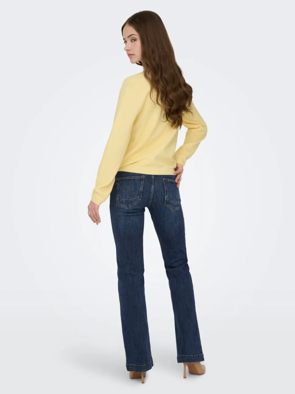 ONLPOWER Middels høy midje Flared Fit Jeans