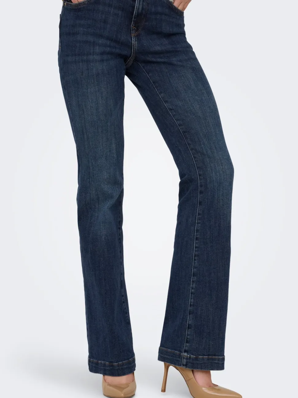 ONLPOWER Middels høy midje Flared Fit Jeans
