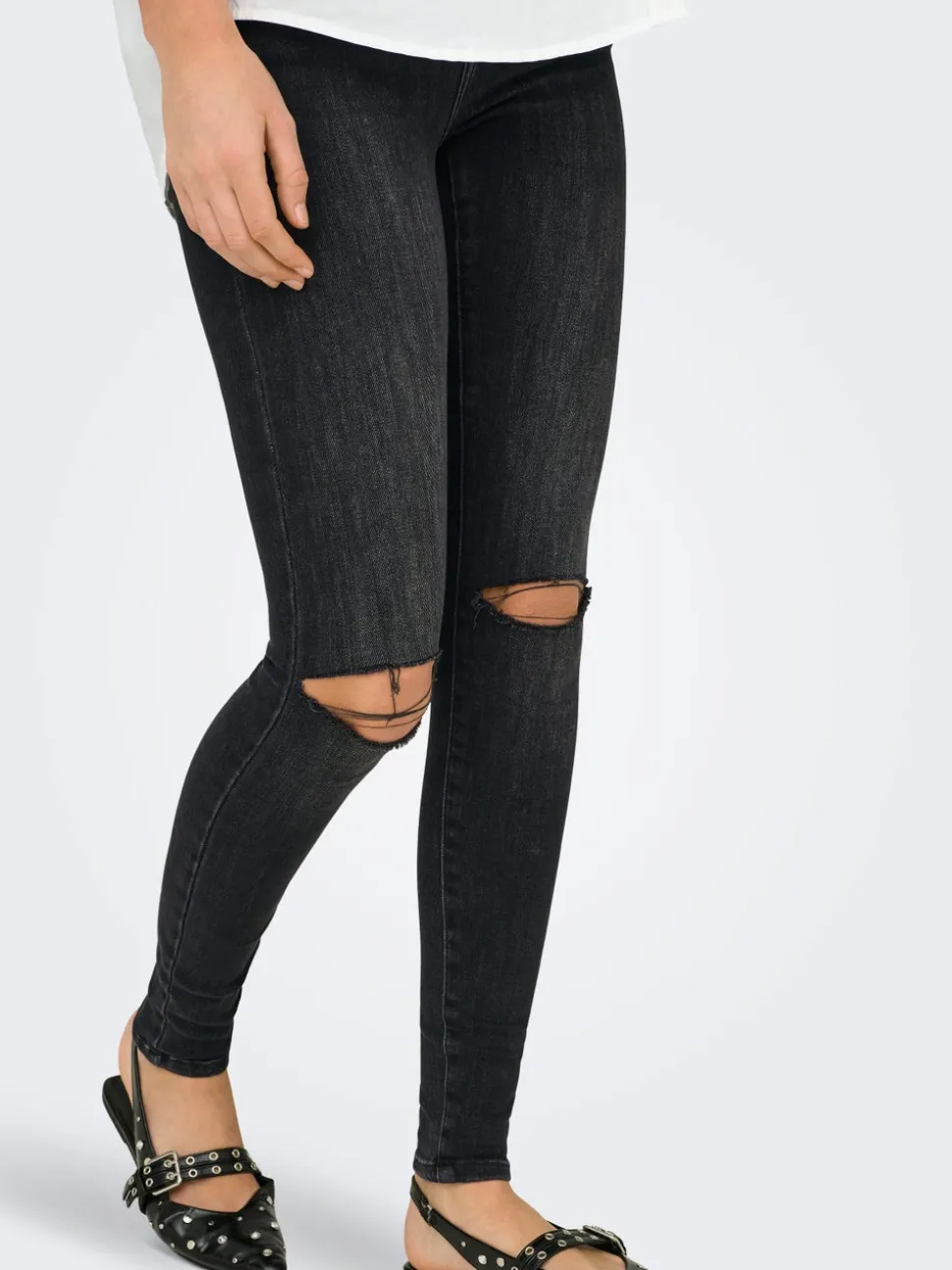 ONLPOWER Middels høy midje Skinny Fit Ankellengde Jeans