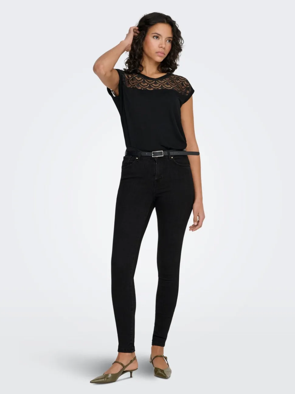 ONLPOWER Middels høy midje Skinny Fit Jeans