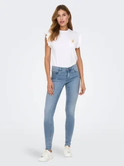 ONLRAIN Middels høy midje Skinny Fit Jeans