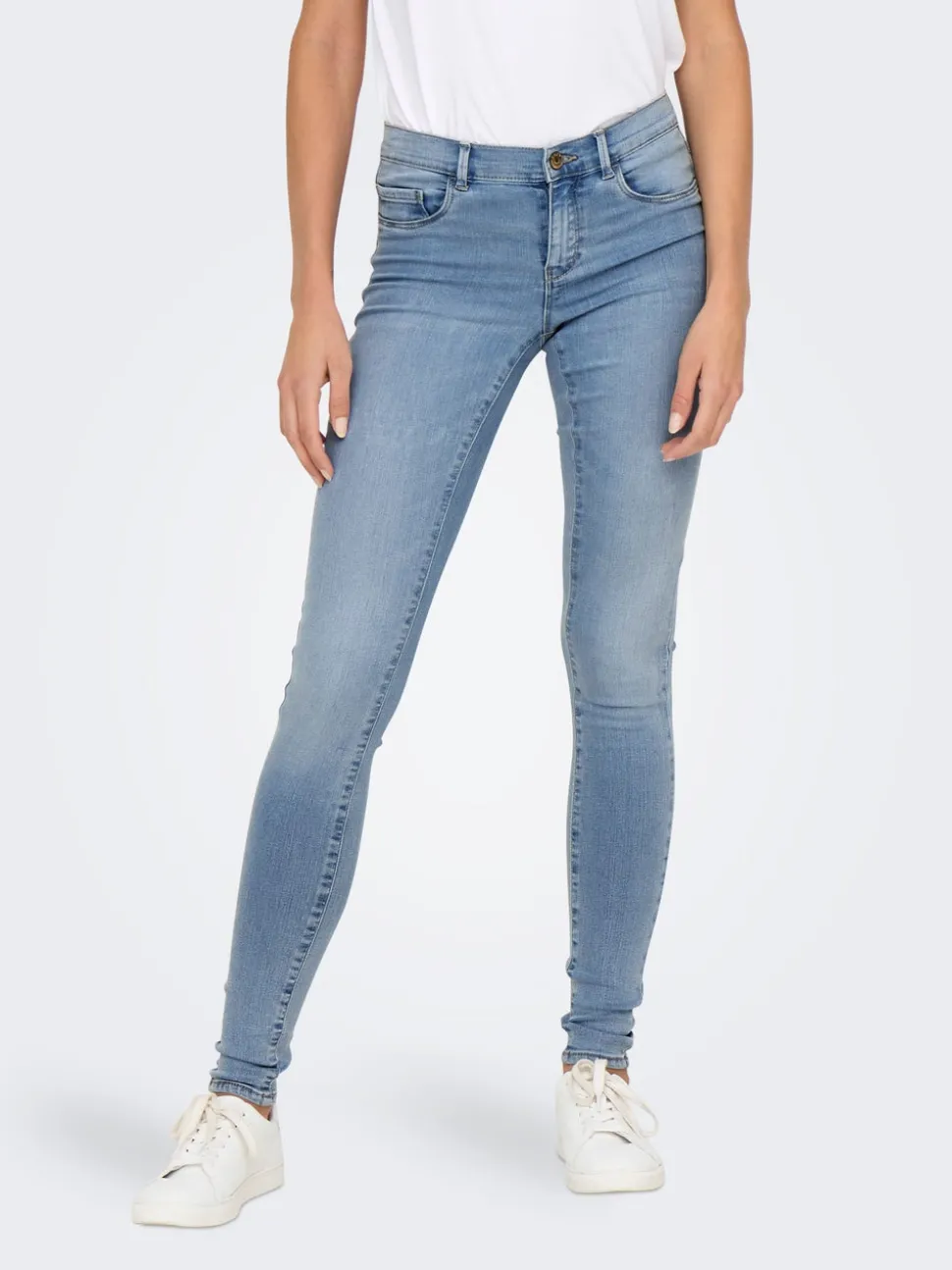 ONLRAIN Middels høy midje Skinny Fit Jeans