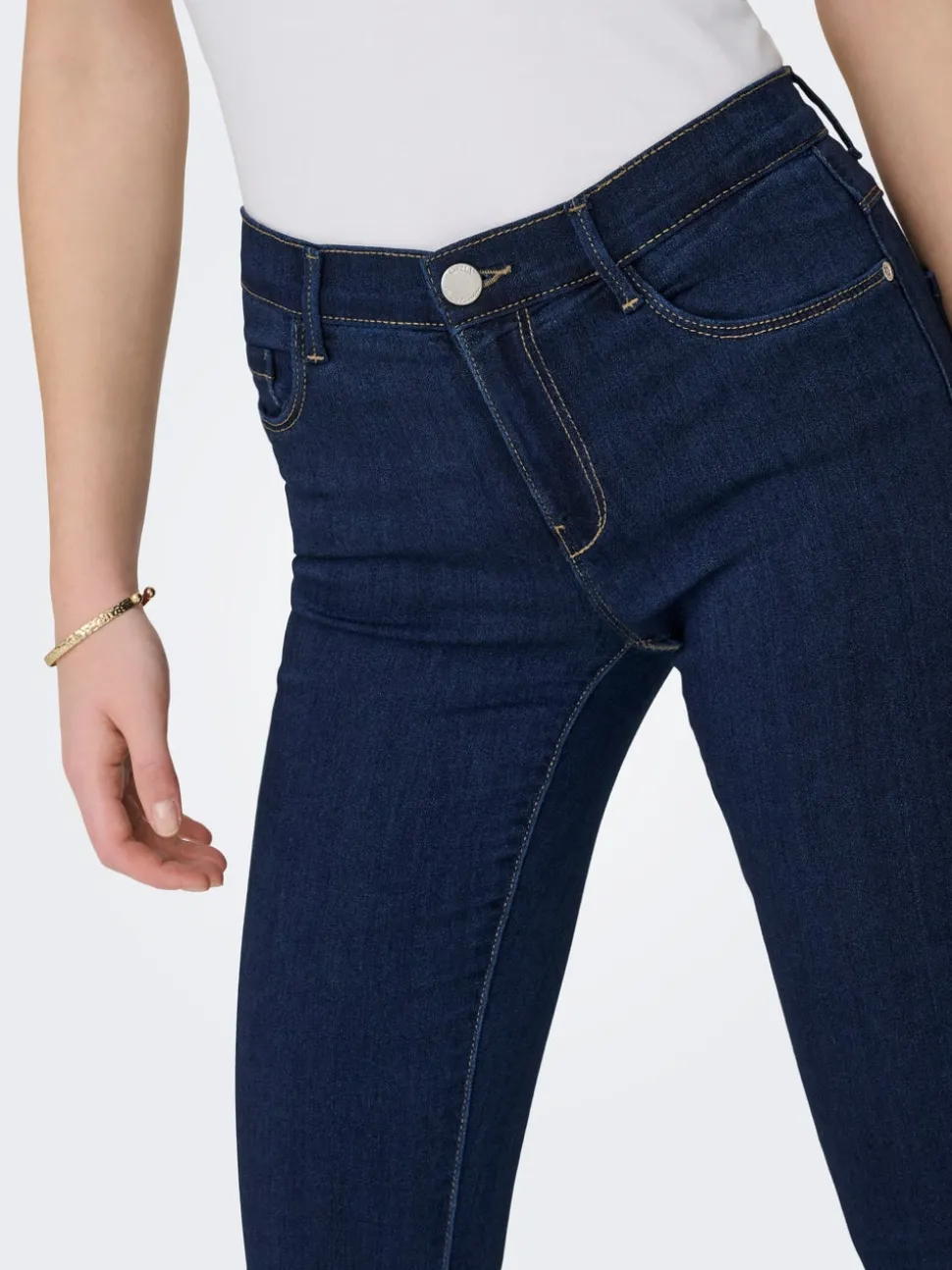 ONLRAIN Middels høy midje Skinny Fit Jeans
