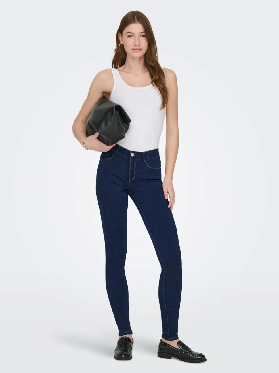 ONLRAIN Middels høy midje Skinny Fit Jeans