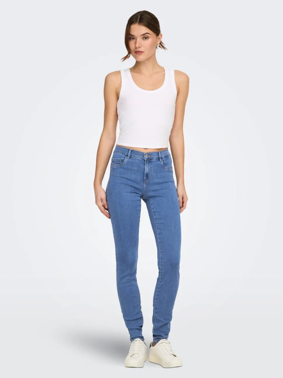 ONLRAIN Middels høy midje Skinny Fit Jeans