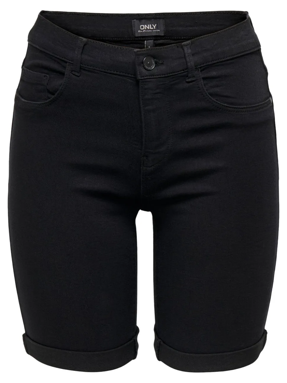 ONLRAIN Middels høy midje Bodycon Fit Denimshorts